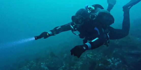 OrcaTorch D511 Dive Light Underwater Test