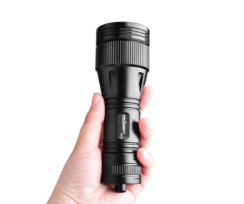 protable dive torch OrcaTorch D810V brightest underwater flashlight