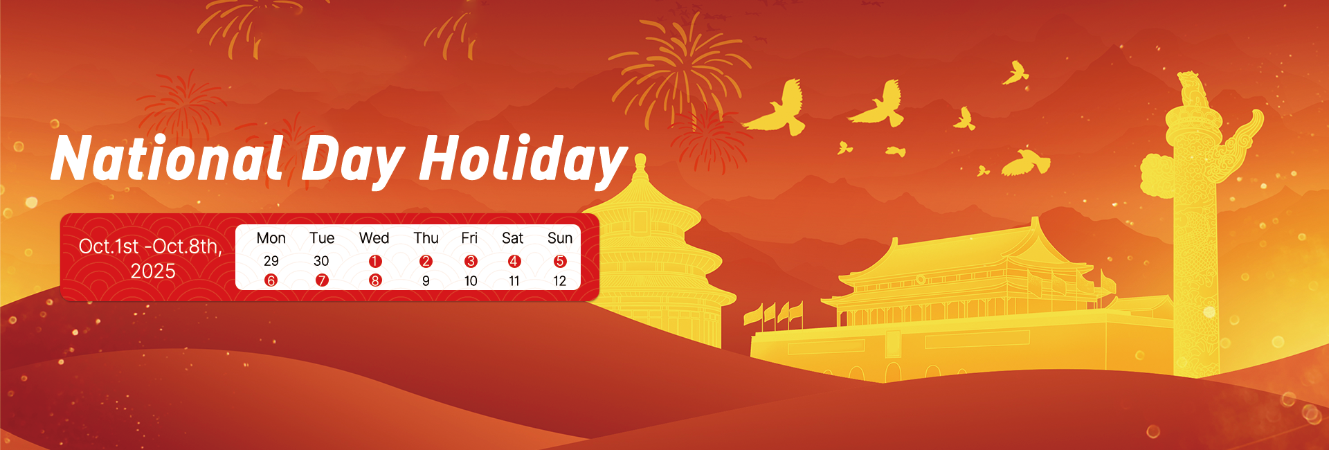 OrcaTorch 2025 Chinese National Day Holiday