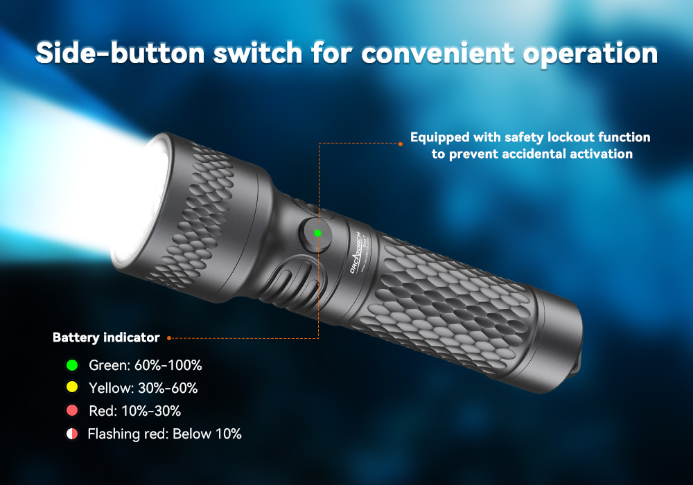Orca 7 dive torch conviently to operate.jpg