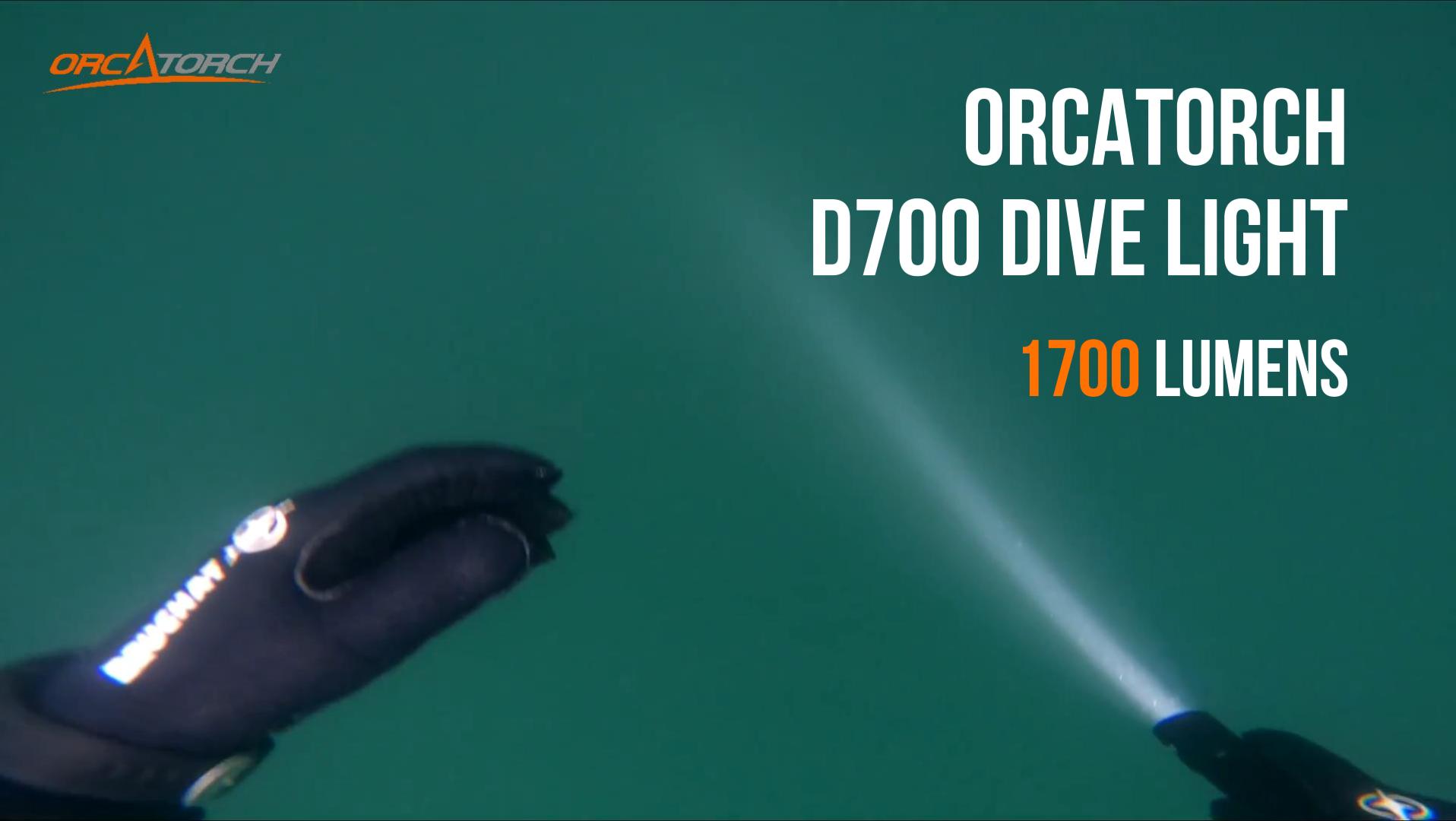 OrcaTorch D700 Dive Light Unboxing and Testing