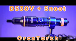 OrcaTorch D530V U/W Video Light+Snoot Unbox